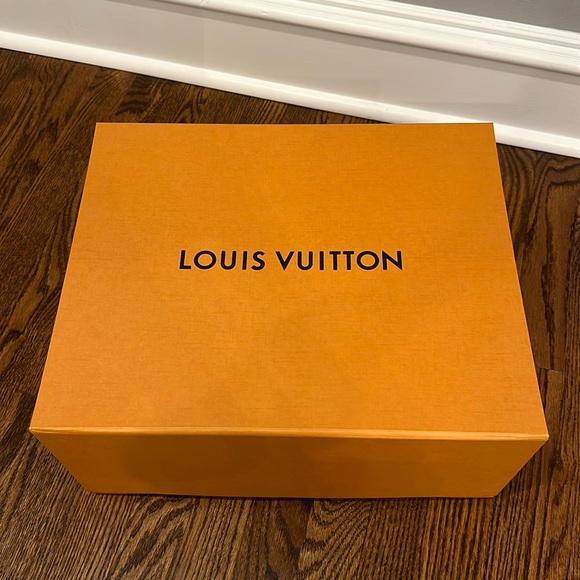 Louis Vuitton Yellow Gold Orange Blue Large Empty Gift Box - Picture 2 of 14
